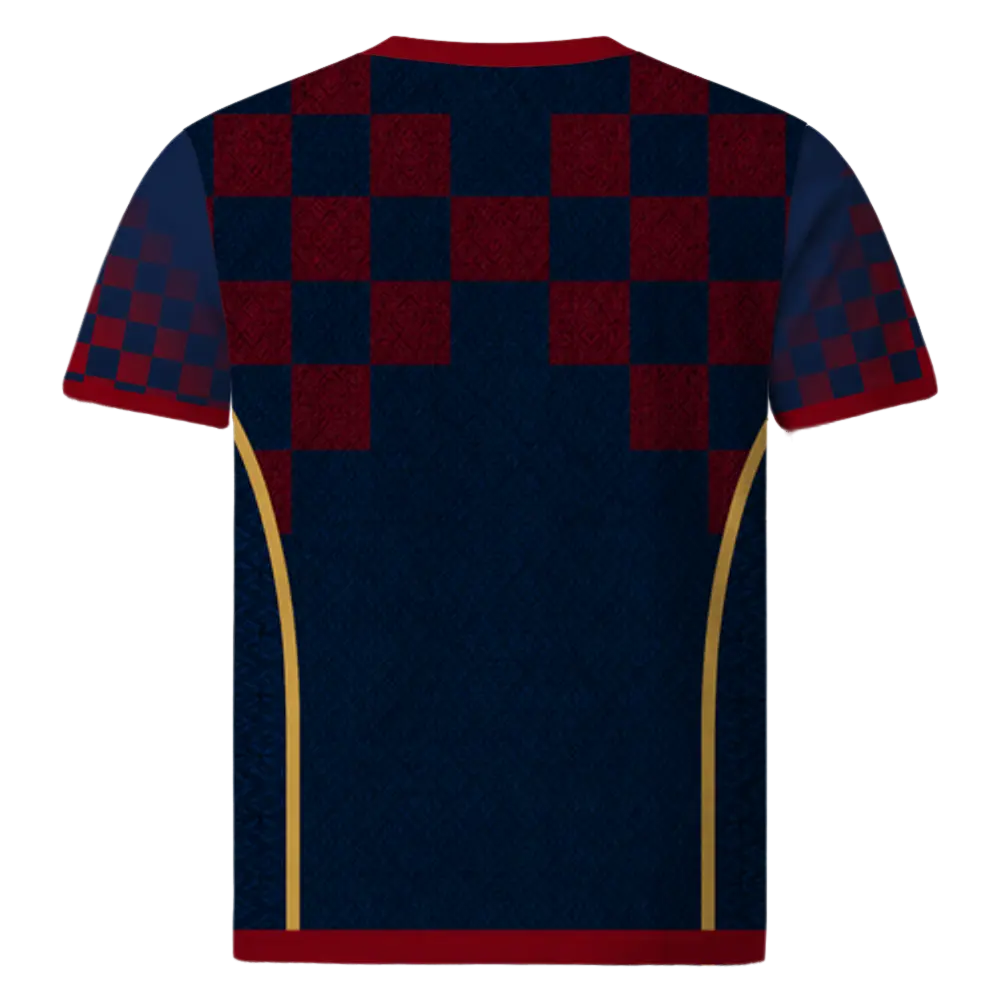 Croatia Worldcup 2026 Concept T-Shirt – Rückansicht eigenständiges Design kein HNS-Produkt
