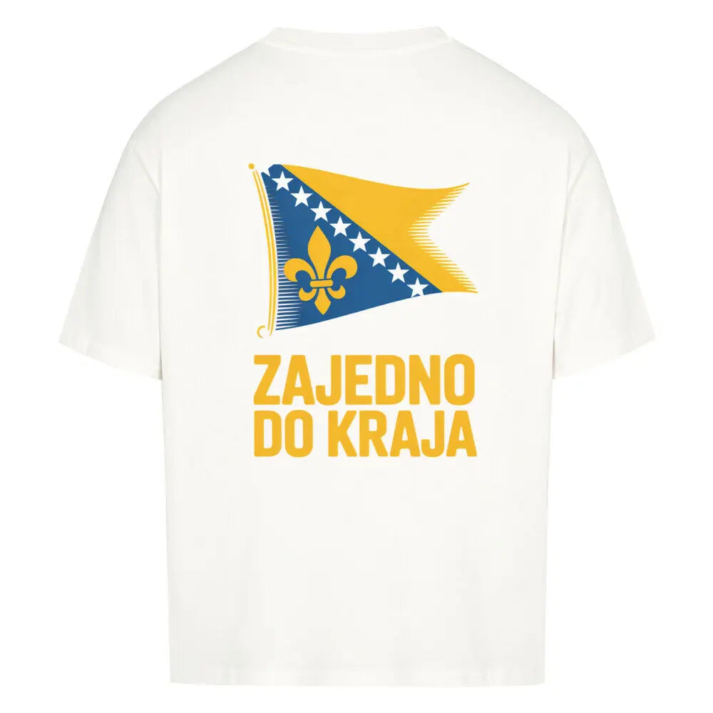 WM 2026 Oversized Premium Shirt Weiß Rückansicht – 240 GSM Fanshirt FIFA Weltmeisterschaft 2026