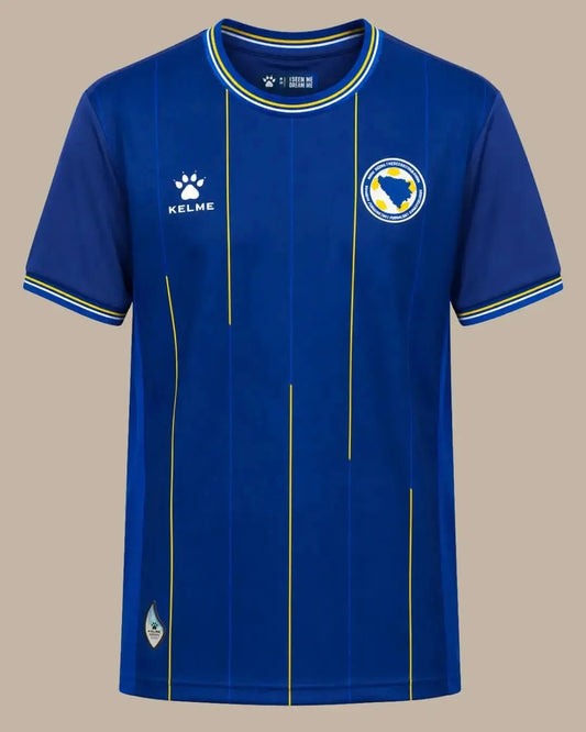 Offiziell lizenziertes BiH KELME Heim-Trikot WM 2026 in Blau – Player Version Vorderseite