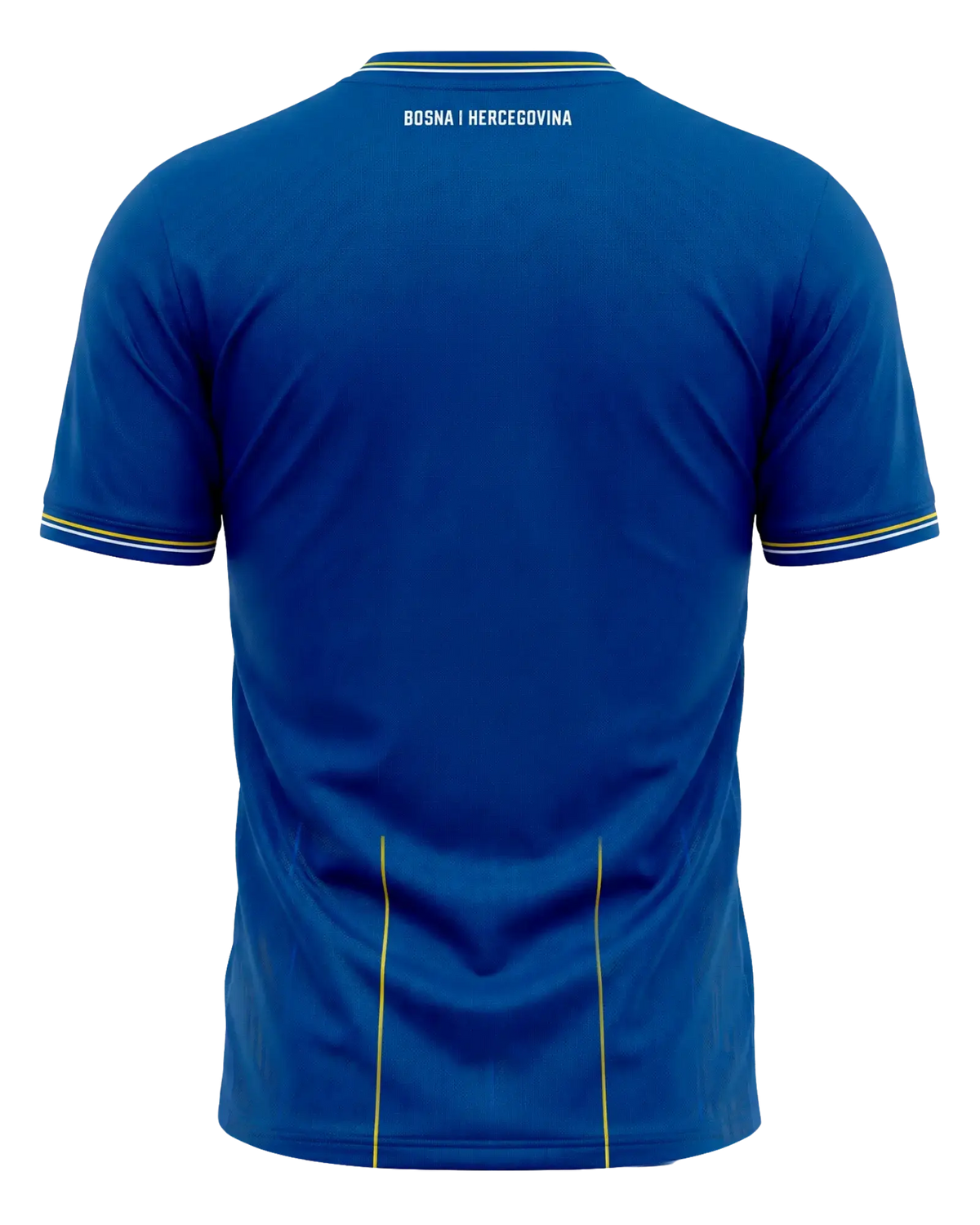 Bosnien KELME Heim-Trikot WM 2026 – Rückenansicht freigestellt, Player Version Blau