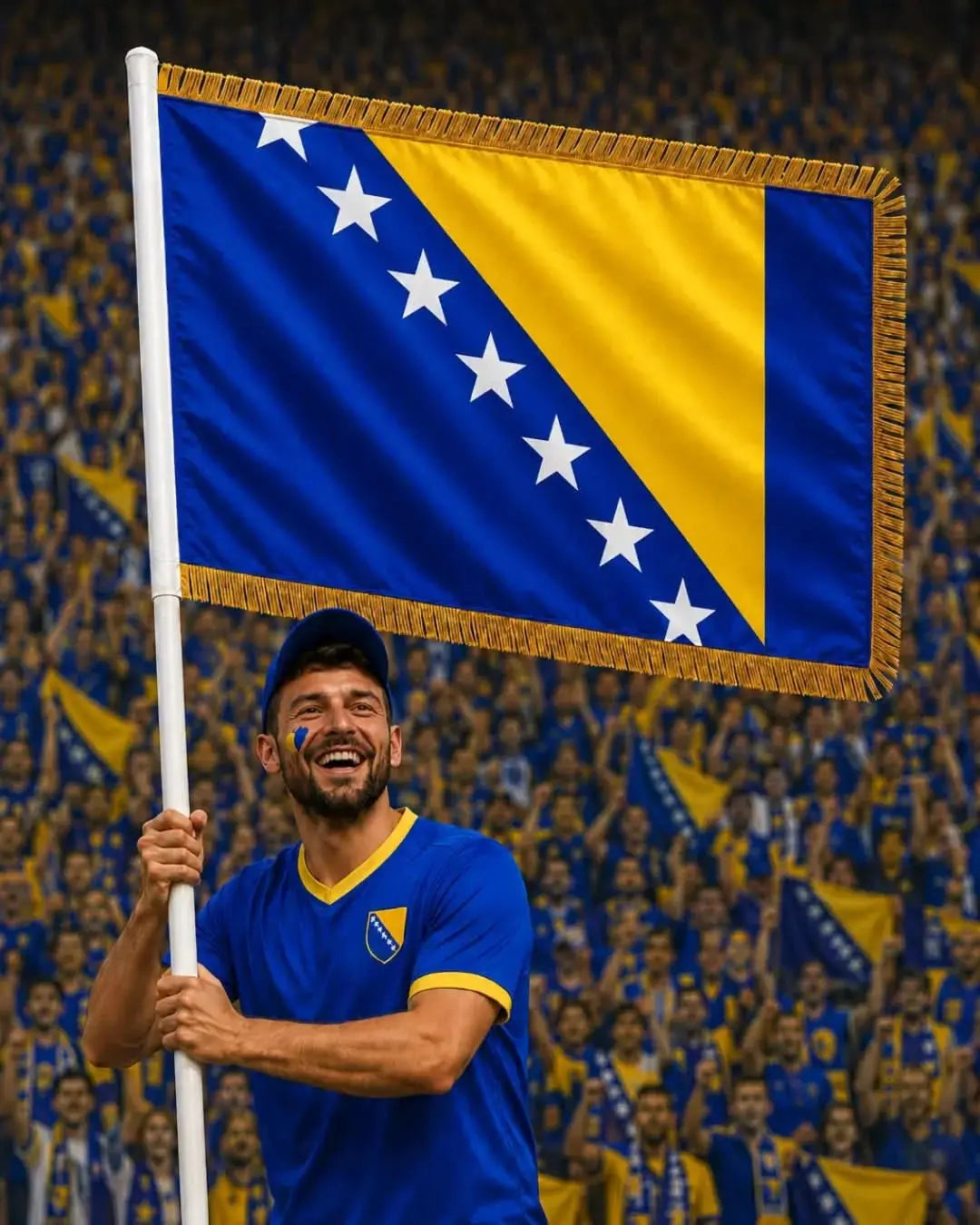 Bosnien und Herzegowina Flagge (BiH) | Standard - Premium Qualität