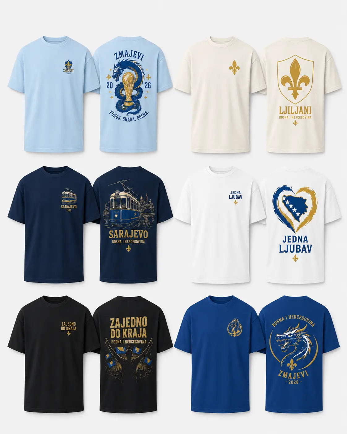 WM 2026 Fan-Shirts – Bosnien Zmajevi T-Shirts | Ponos. Snaga. Bosna.