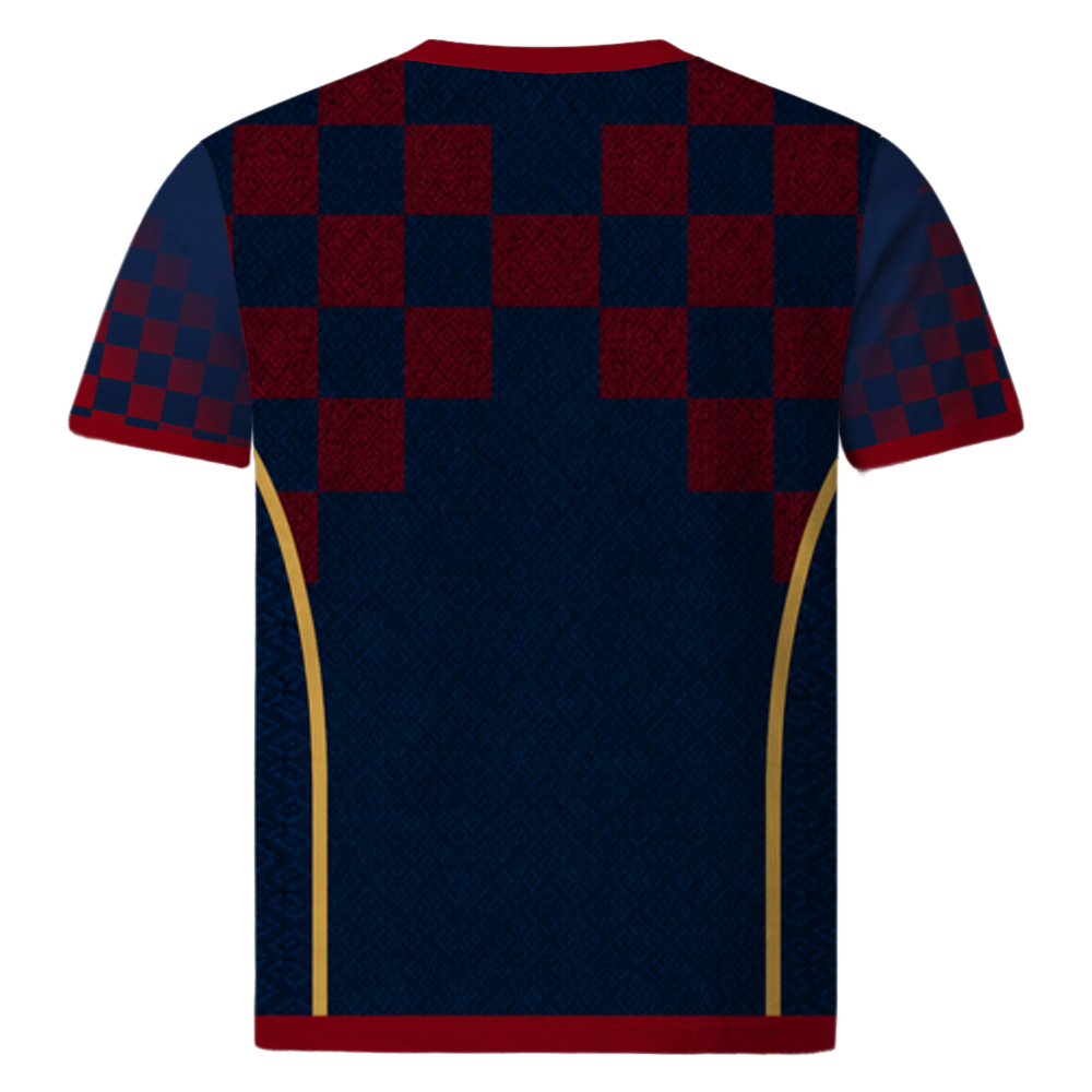Croatia Worldcup 2026 Concept T-Shirt – Rückansicht eigenständiges Design kein HNS-Produkt