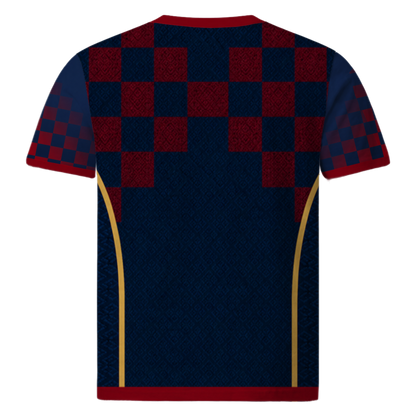 Croatia Worldcup 2026 Concept T-Shirt – Rückansicht eigenständiges Design kein HNS-Produkt