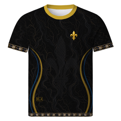 Bosnia Black Concept Jersey – All-Over-Print fan shirt BiH, Vorderansicht