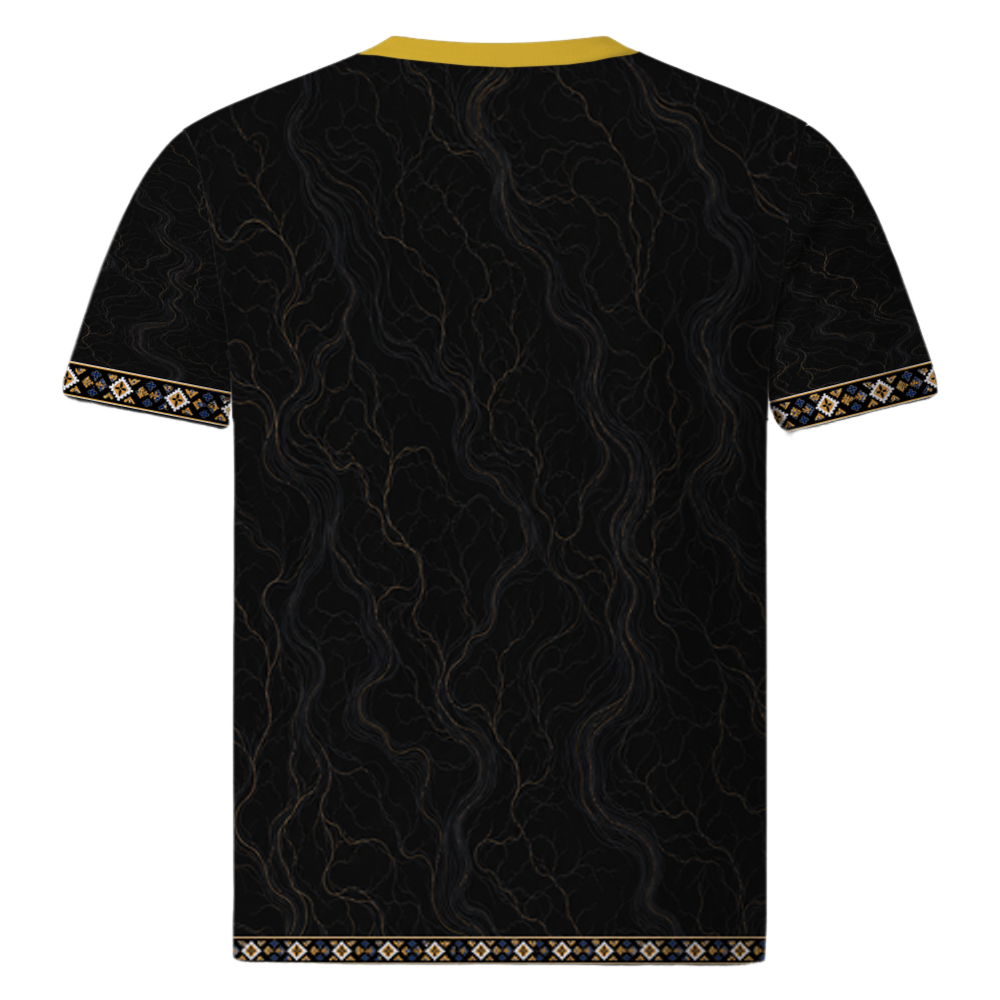 Bosnia Black Concept Jersey – Rückansicht, eigenständiges Fandesign kein Verbandstrikot