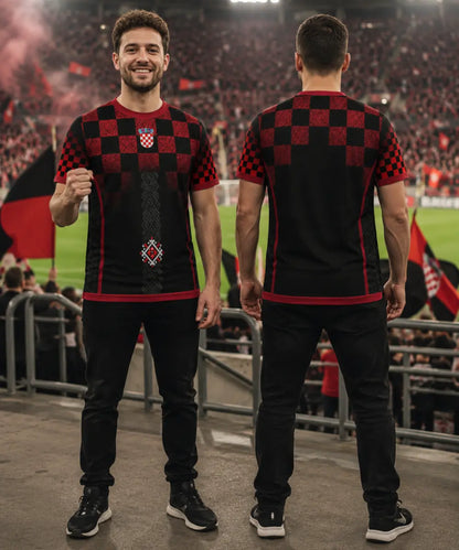 Kroatien Concept Trikot 3rd Edition – Rückansicht fan-inspiriertes Designtrikot Deutschland
