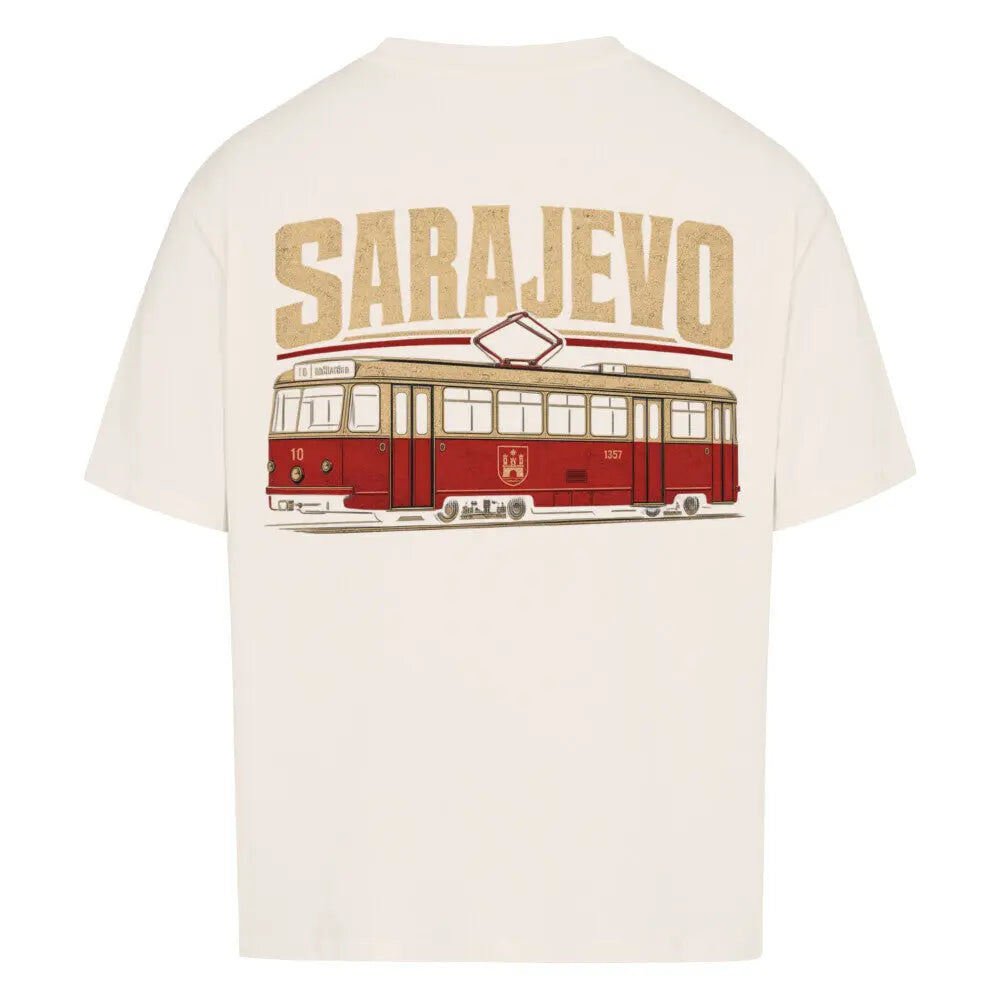 WM 2026 Oversized Natural Raw Shirt Rückansicht – Premium 240 GSM Fanshirt Weltmeisterschaft 2026