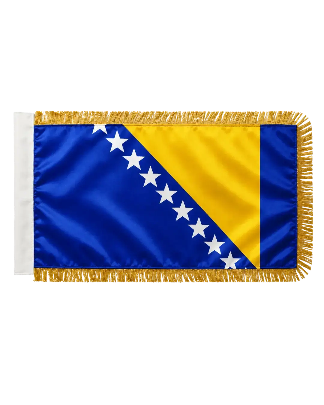 Bosnien & Herzegowina Nationalflagge mit Goldborte – Zastava BiH 90x150cm Premium