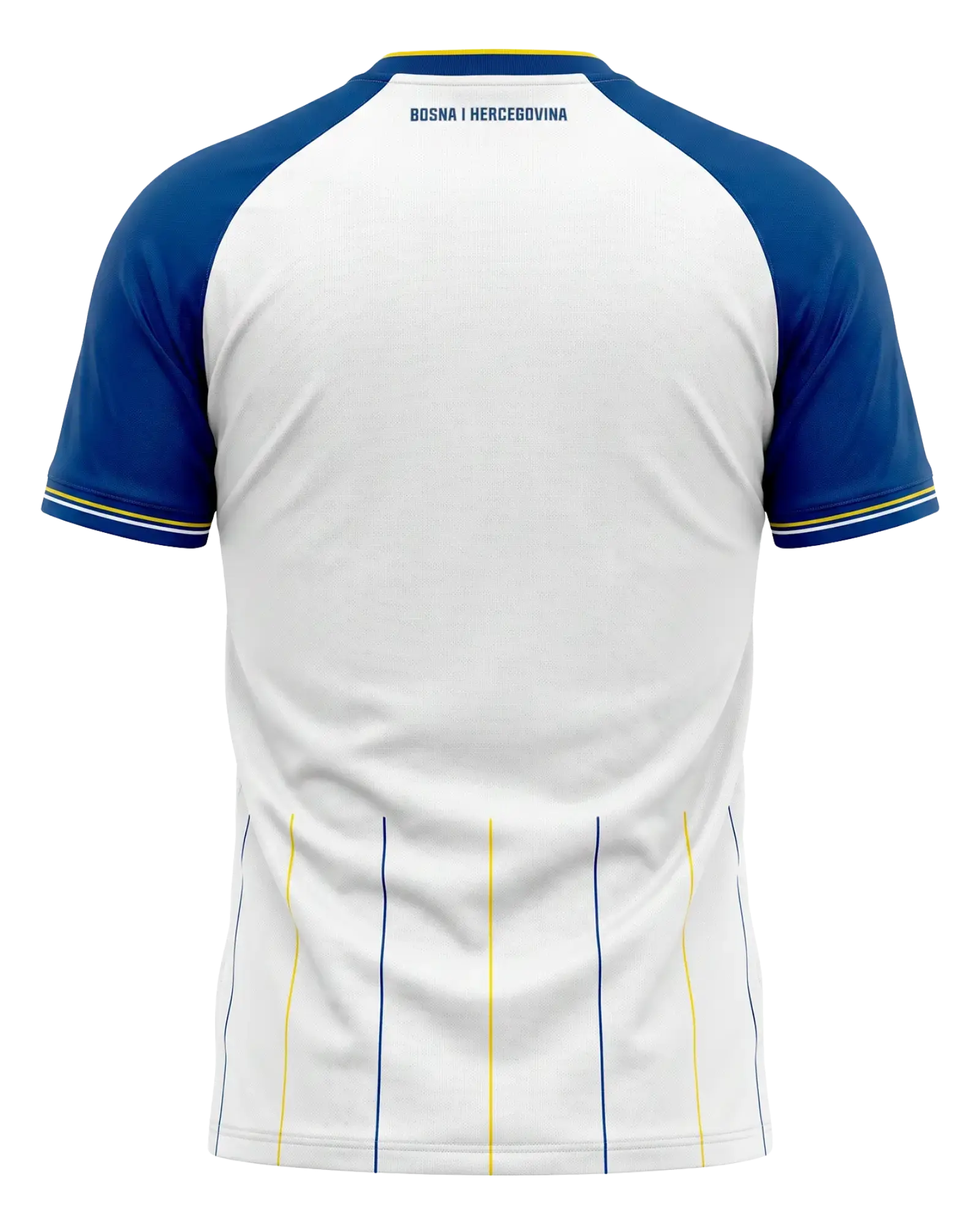 Bosnien KELME Auswärtstrikot WM 2026 Weiß – Rückenansicht freigestellt, Player Version