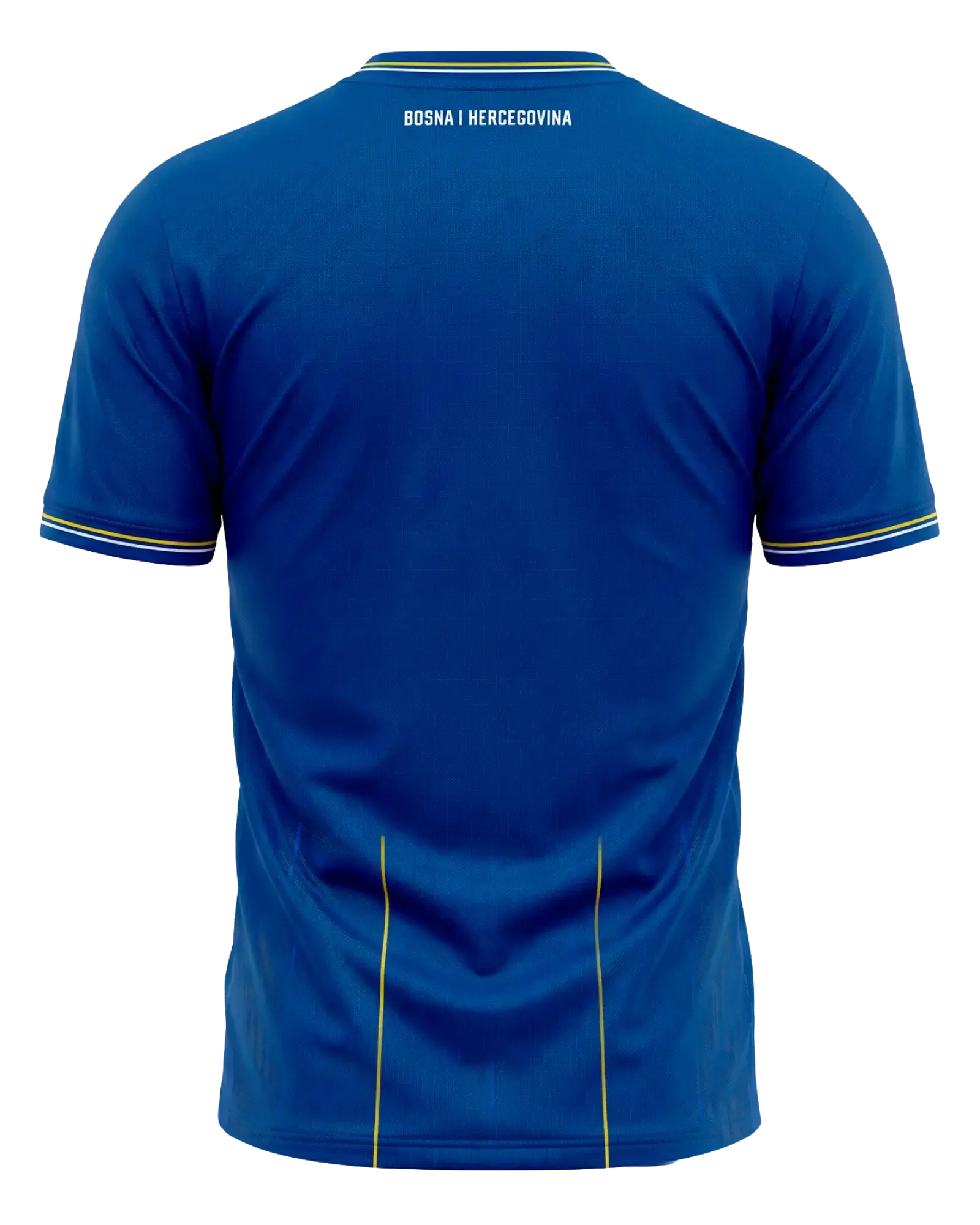 Bosnien KELME Heim-Trikot WM 2026 – Rückenansicht freigestellt, Player Version Blau
