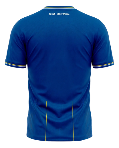 Bosnien KELME Heim-Trikot WM 2026 – Rückenansicht freigestellt, Player Version Blau